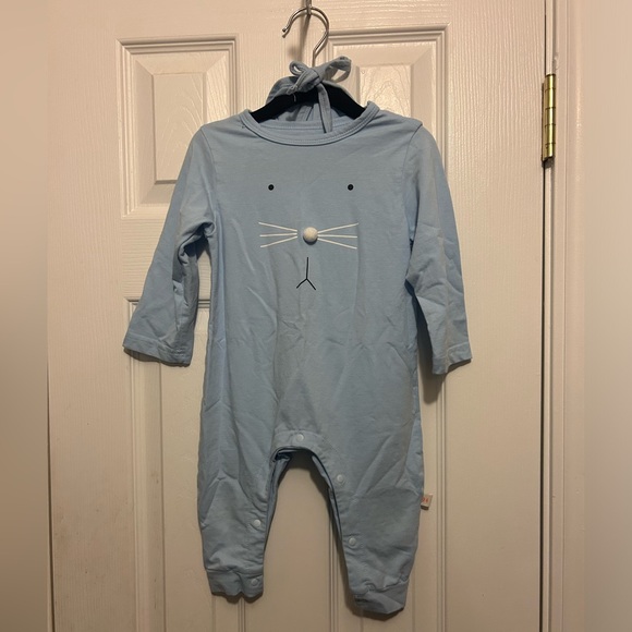 Baby👶🏽EasterOutfitsGirls👧🏻Boys👦🏻Bunny🐇RomperJumpsuit w RabbitHatSz6-9M - Picture 2 of 12